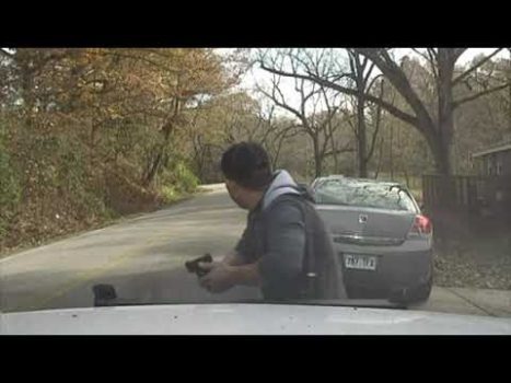 Arkansas traffic-stop shootout caught by dashcam