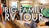 BIG FAMILY RV TOUR : HOW WE LIVE IN OUR RV FULLTIME W/9 KIDS!!!