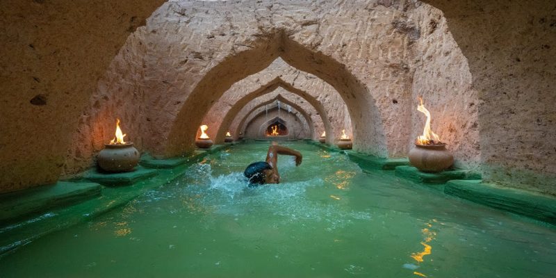 Building An Underground Tunnel Swimming Pool Around An Underground Mansion