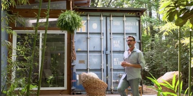 Artist builds his Savannah studio with shipping containers