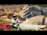 Man rides giant crocodiles even after they bit off his hand