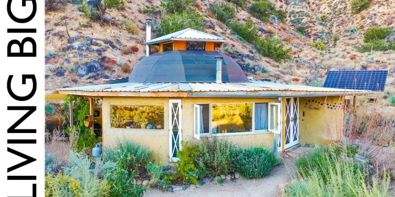 Off-The-Grid Desert Living in a Tiny Earthen Home & Permaculture Community