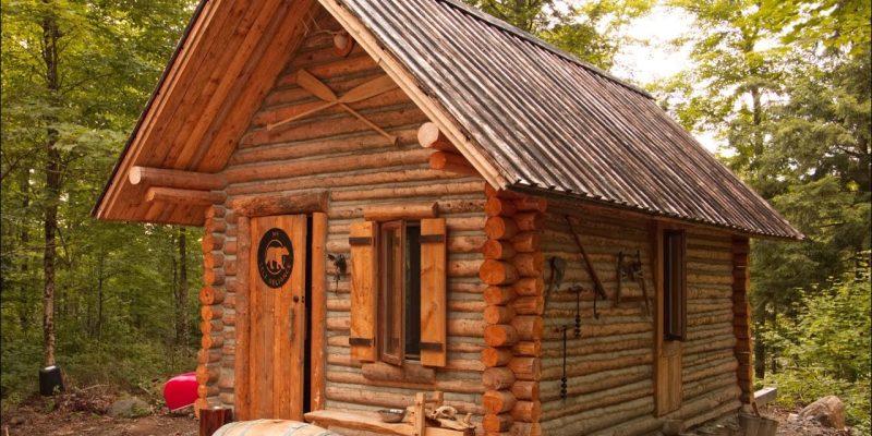 Log Cabin TIMELAPSE Built By ONE MAN In The Forest