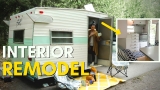 Small Vintage Trailer Renovated ON A BUDGET: Step by Step!