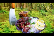 Lemon Crunchy Chicken cooked in the middle of the forest