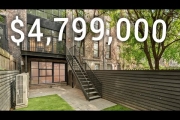 Inside a Sprawling 8-Level Manhattan NYC Townhouse with 3 Terraces, an Elevator, & NY Skyline Views