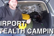 Stealth Camping In Airport Parking Lot With SUV (Highly Patrolled)