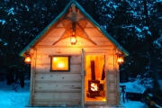 “Pop-Up” Cabin Designed to be Built in a Single Day