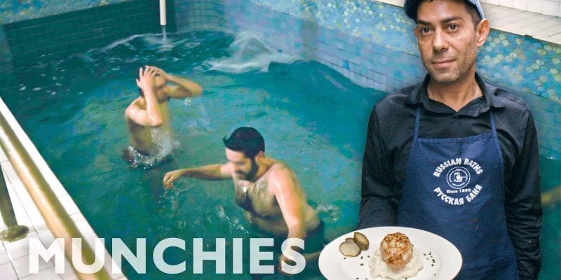 A Hidden Restaurant Inside an NYC Russian Bathhouse