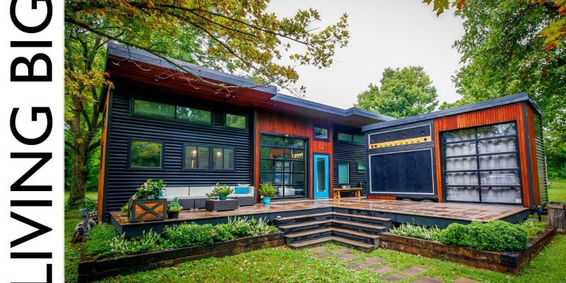 Musician’s Incredible Modern Tiny House & Mobile Music Studio