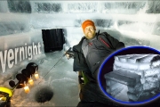 Solo Overnight & Ice Igloo Build Part 2  /Day 4 of 5 “On The Ice”