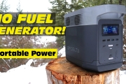 NO FUEL Generator! – Renewable portable power EcoFlow Delta Solar Generator