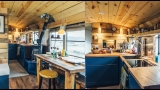 The Most Cleverly Designed School Bus Conversion – A True Apartment On Wheels