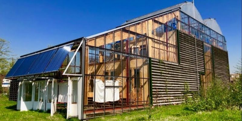 Greenhouse-wrapped Rotterdam home regulates climate & grows food