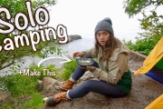 Alone in the Woods — Solo Camping + Cooking Spicy Soup Over My Camp Stove