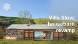 Ancient stone housebarn becomes couple’s tranquil home-office