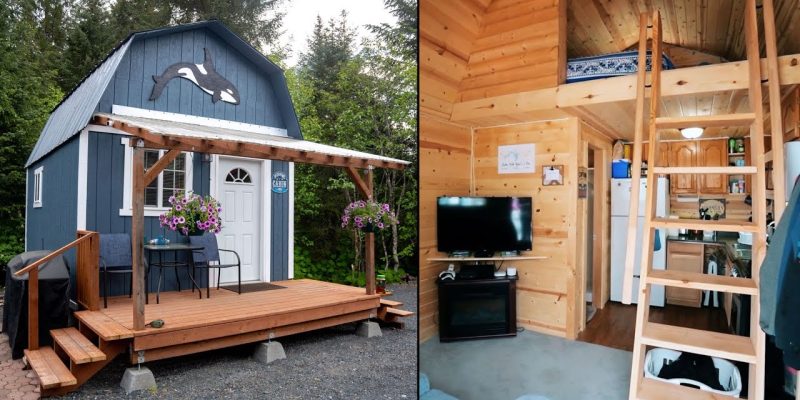 Alaskan 12×16 Shed Tiny House – Living In Style On A Budget