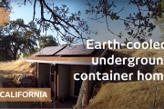 Earth-cooled, shipping container underground CA home for 30K