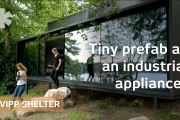 Vipp Shelter tiny prefab as precise industrial-era appliance