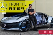 DRIVING the Future Mercedes with NO Steering Wheel!!
