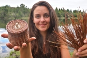 Making a Basket from PINE NEEDLES | Start to Finish Project