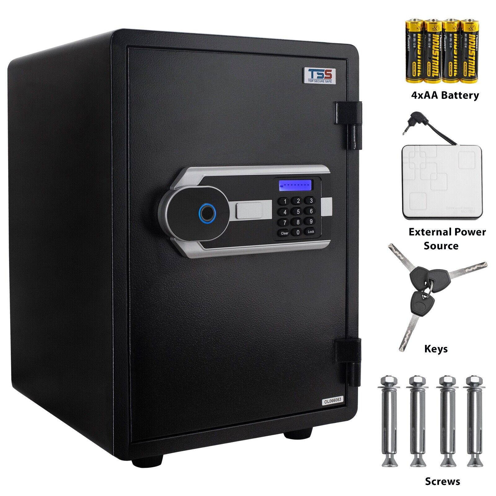 Biometric Firearm Lock Gun Cabinet Safe Fast Acccess Home Office Securty Protect