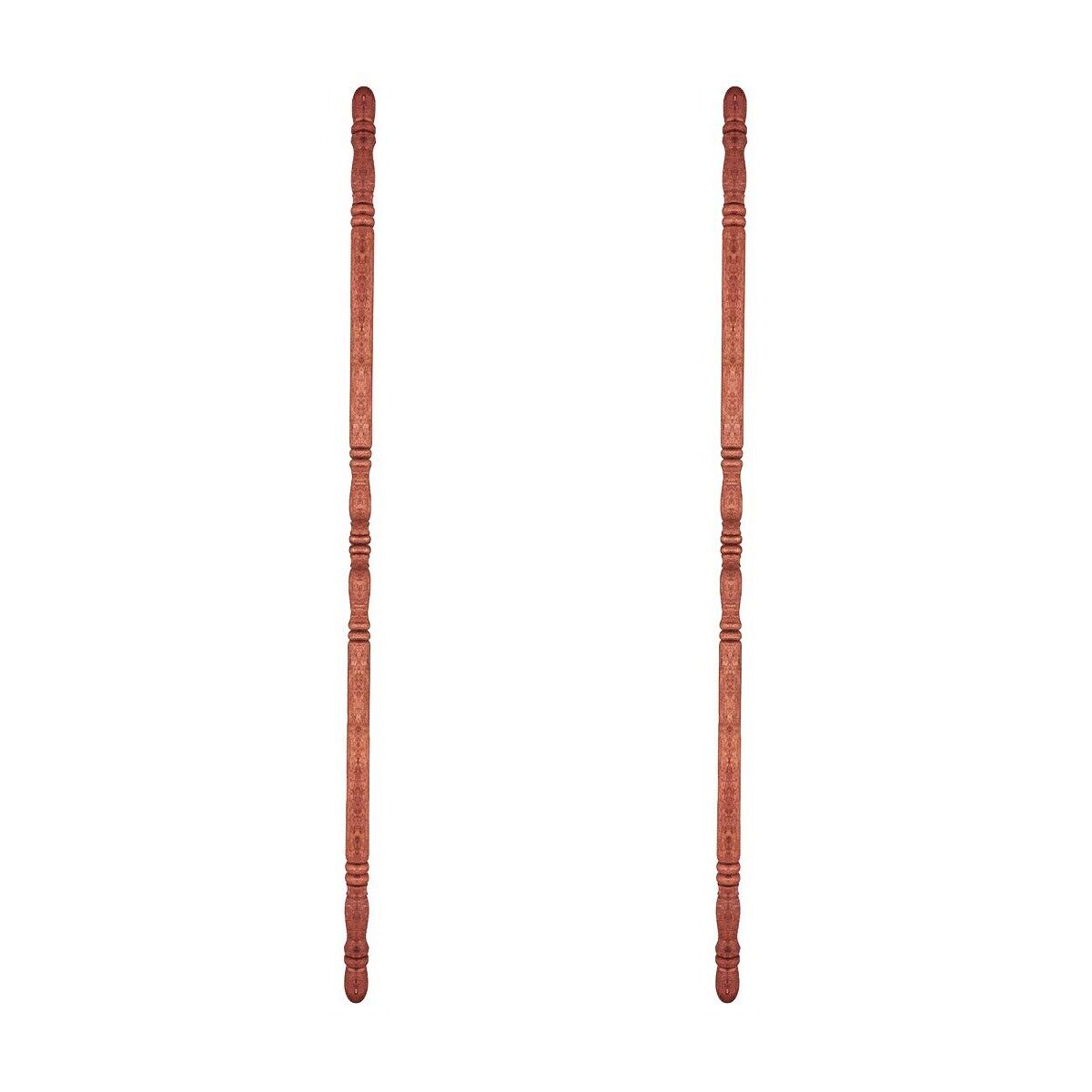 Hardwood Corner Guard 39-1/2" H x 1" Dia. 90 Degree Notch Pack of 2