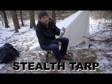 City Stealth Camping In The Snow With A Tarp