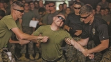Marines Take Tazer Shot Like a Boss! US Marines Tazer Training