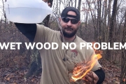 How To Make and Sustain a Fire in The Rain