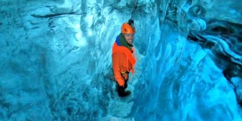 Walking Through An Ancient Ice Cave