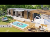 Shipping Container House – 3 bedrooms – Two 40 ft.