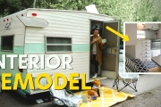 Small Vintage Trailer Renovated ON A BUDGET: Step by Step!