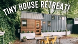 Tiny House That Sleeps 4 people! | Airbnb Tiny Home Tour!