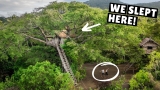 WE SLEPT IN A JUNGLE TREEHOUSE (overlooking an active volcano)